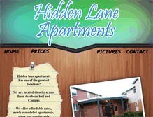 Tablet Screenshot of hiddenlaneapartments.com